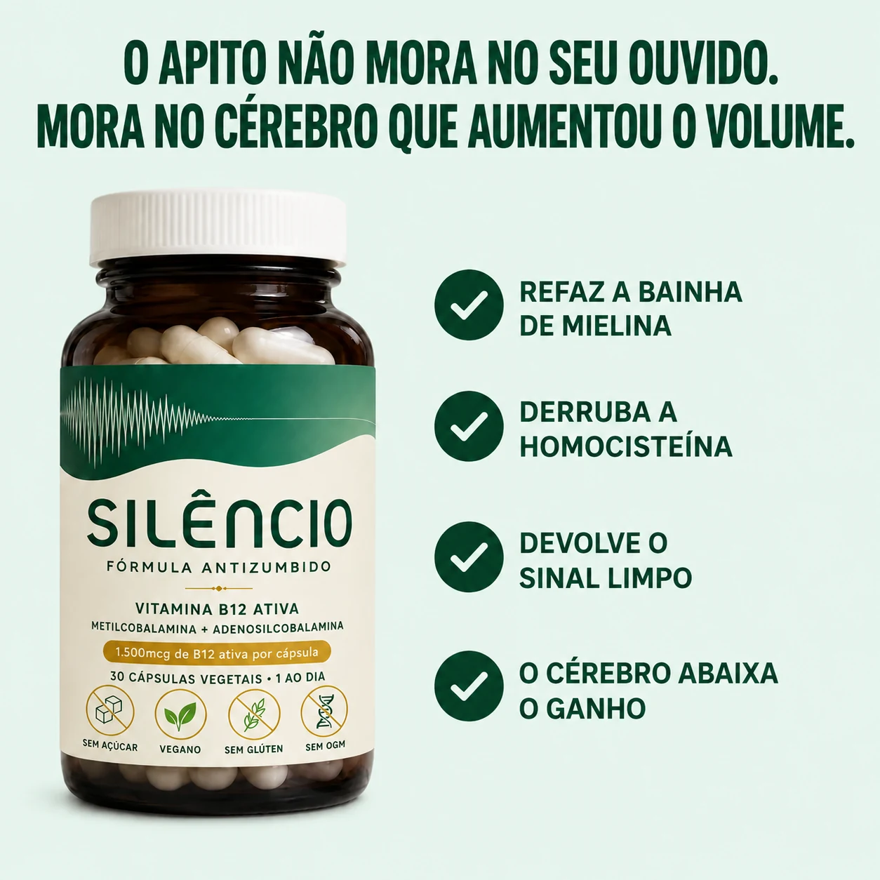 Médica explicando a fórmula antizumbido